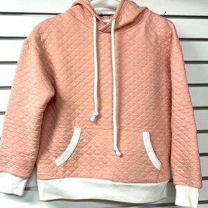 LANDS END quilted‎ hoodie size medium